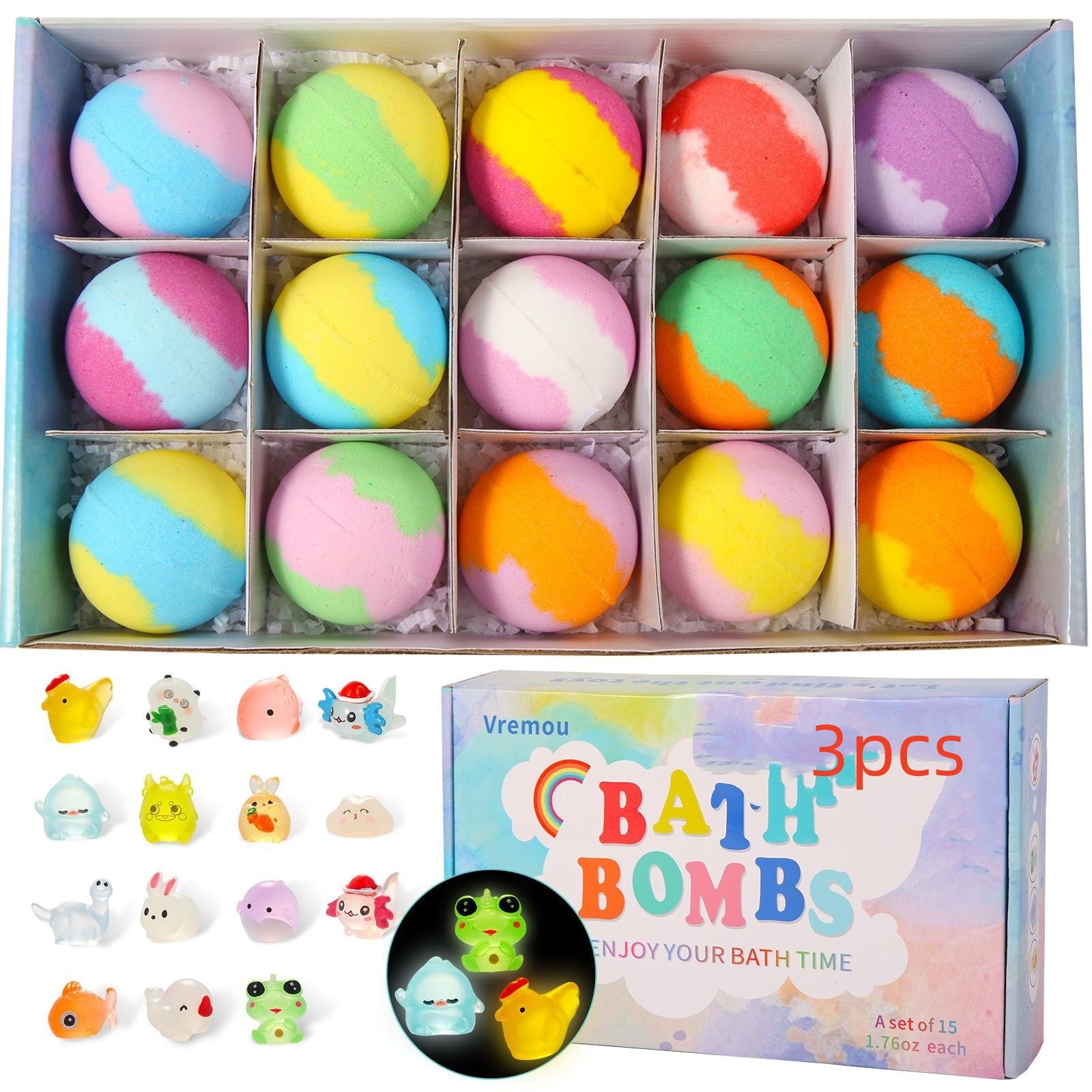 Childrens Salt Balls Plant Essential Oil Body Fragrance Bath Bombs